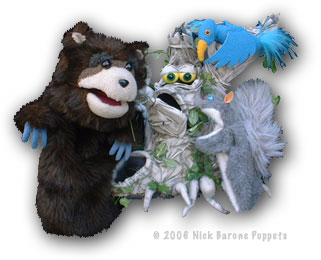 Puppets: Grumpy Tree with Animals